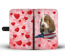 Load image into Gallery viewer, Basset Hound Print Wallet Case- Free Shipping-NC State