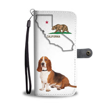 Load image into Gallery viewer, Basset Hound Print Wallet Case-Free Shipping-CA State