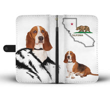 Load image into Gallery viewer, Basset Hound Print Wallet Case-Free Shipping-CA State