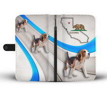 Load image into Gallery viewer, Beagle Print Wallet Case-Free Shipping-CA State