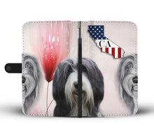 Load image into Gallery viewer, Bearded Collie Print Wallet Case-Free Shipping-CA State