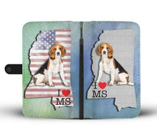 Load image into Gallery viewer, Amazing Beagle Print Wallet Case-Free Shipping-MS State