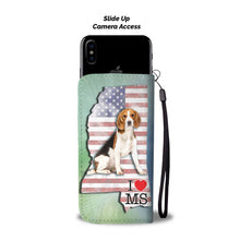 Load image into Gallery viewer, Amazing Beagle Print Wallet Case-Free Shipping-MS State