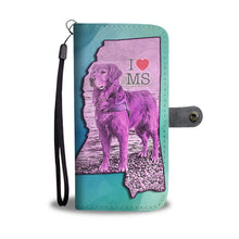 Load image into Gallery viewer, Amazing Golden Retriever Art Print Wallet Case-Free Shipping-MS State