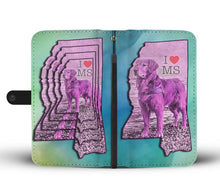 Load image into Gallery viewer, Amazing Golden Retriever Art Print Wallet Case-Free Shipping-MS State