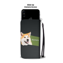 Load image into Gallery viewer, Akita Dog Print Wallet Case-Free Shipping-MT State