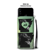 Load image into Gallery viewer, Black Labrador Print Wallet Case-Free Shipping-AR State