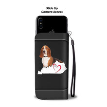 Load image into Gallery viewer, Basset Hound Print Wallet Case-Free Shipping-KY State