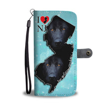 Load image into Gallery viewer, Black German Shepherd Dog Print Wallet Case-Free Shipping-NJ State