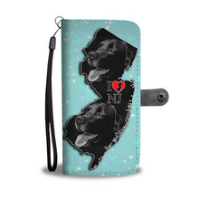 Load image into Gallery viewer, Black Labrador Print Wallet Case-Free Shipping-NJ State