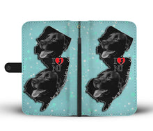 Load image into Gallery viewer, Black Labrador Print Wallet Case-Free Shipping-NJ State
