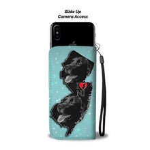 Load image into Gallery viewer, Black Labrador Print Wallet Case-Free Shipping-NJ State