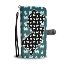 Load image into Gallery viewer, American Eskimo Dog Pattern Print Wallet Case-Free Shipping-NJ State