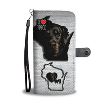 Load image into Gallery viewer, Amazing Rottweiler Print Wallet Case-Free Shipping-WI State