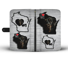 Load image into Gallery viewer, Amazing Rottweiler Print Wallet Case-Free Shipping-WI State