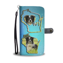 Load image into Gallery viewer, Border Collie Dog Print Wallet Case-Free Shipping-WI State