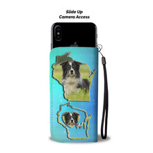 Load image into Gallery viewer, Border Collie Dog Print Wallet Case-Free Shipping-WI State