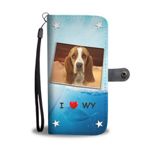 Load image into Gallery viewer, Basset Hound Print Wallet Case-Free Shipping-WY State