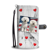 Load image into Gallery viewer, Bichon Frise Print Wallet Case-Free Shipping-WY State