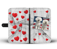 Load image into Gallery viewer, Bichon Frise Print Wallet Case-Free Shipping-WY State