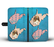 Load image into Gallery viewer, Basset Hound Dog Print Wallet Case-Free Shipping-WV State