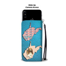 Load image into Gallery viewer, Basset Hound Dog Print Wallet Case-Free Shipping-WV State