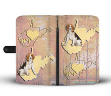 Load image into Gallery viewer, Amazing Beagle Dog Print Wallet Case-Free Shipping-WV State