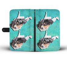 Load image into Gallery viewer, Australian Shepherd Dog Print Wallet Case-Free Shipping-WV State