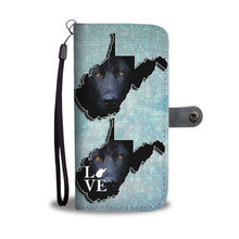 Load image into Gallery viewer, Black German Shepherd Print Wallet Case-Free Shipping-WV State