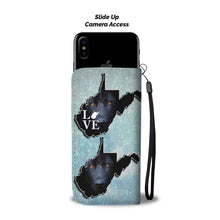 Load image into Gallery viewer, Black German Shepherd Print Wallet Case-Free Shipping-WV State