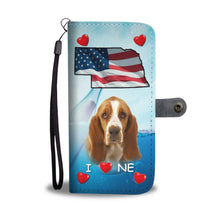 Load image into Gallery viewer, Basset Hound Print Wallet Case- Free Shipping-NE State