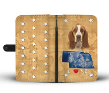 Load image into Gallery viewer, Amazing Basset Hound Print Wallet Case-Free Shipping-NE State