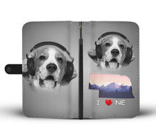 Load image into Gallery viewer, Beagle Dog Print Wallet Case-Free Shipping-NE State