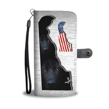 Load image into Gallery viewer, Black German Shepherd Print Wallet Case-Free Shipping-DE State