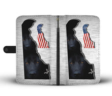 Load image into Gallery viewer, Black German Shepherd Print Wallet Case-Free Shipping-DE State