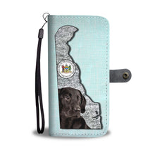Load image into Gallery viewer, Black Labrador Print Limited Edition Wallet Case-Free Shipping-DE State