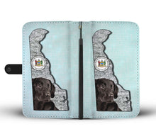 Load image into Gallery viewer, Black Labrador Print Limited Edition Wallet Case-Free Shipping-DE State
