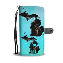 Load image into Gallery viewer, Amazing Rottweiler Dog Print Wallet Case-Free Shipping-MI State