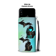 Load image into Gallery viewer, Amazing Rottweiler Dog Print Wallet Case-Free Shipping-MI State