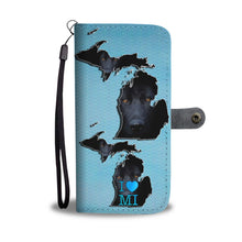 Load image into Gallery viewer, Black German Shepherd Print Premium Wallet Case-Free Shipping-MI State