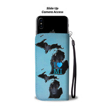 Load image into Gallery viewer, Black German Shepherd Print Premium Wallet Case-Free Shipping-MI State