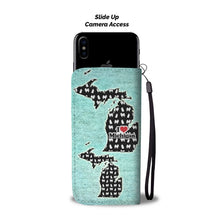 Load image into Gallery viewer, American Eskimo Dog Pattern Print Wallet Case-Free Shipping-MI State