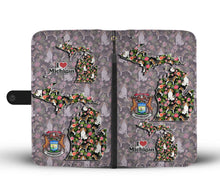 Load image into Gallery viewer, Amazing Beagle Floral Print Wallet Case-Free Shipping-MI State