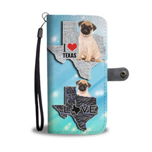 Load image into Gallery viewer, Amazing Pug Dog Print Wallet Case-Free Shipping-TX State
