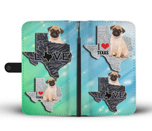 Load image into Gallery viewer, Amazing Pug Dog Print Wallet Case-Free Shipping-TX State