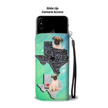 Load image into Gallery viewer, Amazing Pug Dog Print Wallet Case-Free Shipping-TX State