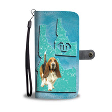 Load image into Gallery viewer, Basset Hound Dog Print Wallet Case-Free Shipping-ID State