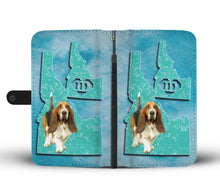 Load image into Gallery viewer, Basset Hound Dog Print Wallet Case-Free Shipping-ID State