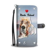 Load image into Gallery viewer, Basset Hound Print Wallet Case-Free Shipping-RI State