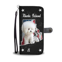 Load image into Gallery viewer, Bichon Frise On Black Print Wallet Case-Free Shipping-RI State